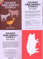 Fun With Farm Animals Stencils (petits Livre Pochoirs) Dover USA - Activity/ Colouring Books