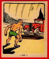 -- IMAGE BANANIA  N° 42-   ATHELETE TIRANT UN CAMION  - - Banania