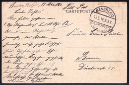 WELTKRIEG 1 - DEUTSCHER FELDPOST V. TRUPPENPLATZ BEVERLOO Nach BREMEN - 10.03.1916 - Deutsche Besetzung Belgien - OC1/25 Governo Generale