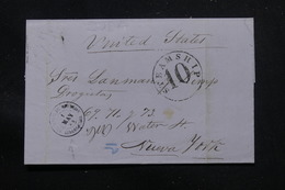 CUBA - Lettre De Santiago De Cuba Pour New York  , Voir Cachets D 'Acheminement - L 57702 - Prefilatelia