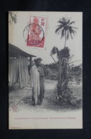 GABON - Affranchissement Plaisant De Loango Sur Carte Postale ( Femme Foulah ) En 1912 - L 57704 - Cartas & Documentos