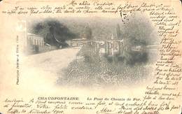 Chaudfontaine - Le Pont Du Chemin De Fer (Phototypie Dethine & Tilkin 1900)  (prix Fixe) - Chaudfontaine