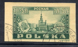 POLAND 1945 Postal Officials Congress Imperforate, Used  Michel 403U - Used Stamps