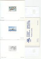 SPAIN Official Proofs Of The Set With Canoo Rowing And Equestrian - Summer 1992: Barcelona