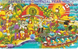 TARJETA DE INDONESIA DE ASEAN ENVIRONMENTAL YEAR 1996 - Indonesien