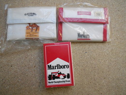 Objets Publicitaire Tabac Camel Et Marlboro, Portefeuille Et Jeu De Carte.................3C0420 - Objetos Publicitarios