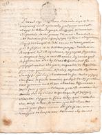 - Acte De 1767 - Cachet De Provence De Deux Sols - Cachets Généralité