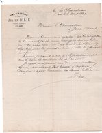 ALGERIE - Courrier 1889 - Entête VINS D'ALGERIE - Julien BILIE Courtier Assermenté à ORAN - Other