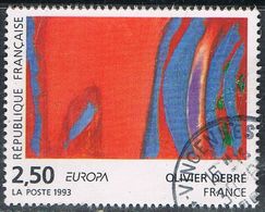 FRANCE : N° 2797 Oblitéré ("Rouge Rythme Bleu", D'Olivier Debré) - PRIX FIXE - - Usati
