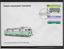 Thème Trains - Chemin De Fer - Pologne Enveloppe - TB - Eisenbahnen