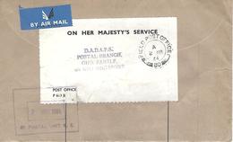 Hong Kong 1964 FPO 80 Whitfield Barracks 40 Postal Unit RE Official Cover To HQ Far East Land Forces Singapore - Cartas & Documentos