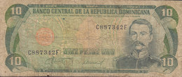 Dominicana 10 Diez Pesos Oro - Mining Miner C887342 F (2 Scans) - Dominikanische Rep.
