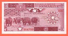 SOMALIE  Billet  5 Shilin  ( 1983 ) Pick 31a  UNC - Somalie