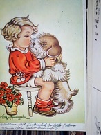 ILLUSTRATA Tilly Von Baumgarten BAMBINI BAMBINA CANE DOG VB1942 HO7539 - Baumgarten, Tilly Von