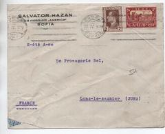 1929 - ENVELOPPE COMMERCIALE De SOFIA Pour LONS LE SAUNIER (JURA) - Brieven En Documenten