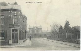 CHIMAY : La Gare - Edit. Potel-Vallez - TRES RARE VARIANTE - Cachet De La Poste 1922 - Chimay