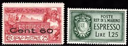 Saint Marin Sant Marino , **, N° Yvert  Express 3 Et 9 - Express Letter Stamps