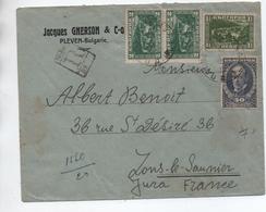 1922 - ENVELOPPE COMMERCIALE De PLEVEN Pour LONS LE SAUNIER (JURA) - Brieven En Documenten