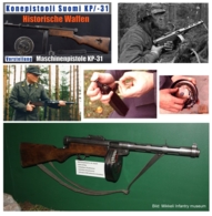 Schnittmodell Des Stangenmagazin Für Finnische Maschinenpistole MP KP-31 - Sammlerwaffen