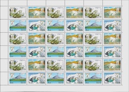 Russia 2002 Sheet Volcanoes Of Kamchatka Mountains Lake Environment Nature Regions Places Stamps MNH Mi 990-993 - Full Sheets