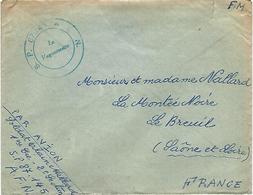 France 1956 Le Breuil SP 87.145 Guerre Algerie AFN Militair FM Cover - Algerienkrieg