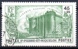 Saint Pierre Et Miquelon: Yvert N° 191°; Bastille - Gebraucht
