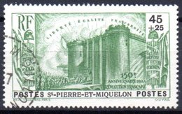 Saint Pierre Et Miquelon: Yvert N° 191°; Bastille - Usados