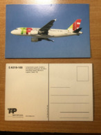 TAP Air Portugal A319-100 Airbus Postcard Star Alliance Avion Airplane Flugzeug - 1946-....: Ere Moderne