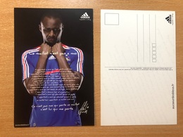 Equipe De France Football Adidas "Ce Maillot N'est Pas à Moi" Patrick Vieira Au Coeur Des Bleus Carte Promo 2007 - Voetbal