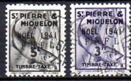 Saint Pierre Et Miquelon: Yvert Taxe N° 42 Et 51°; Morue; 2 Valeurs - Portomarken