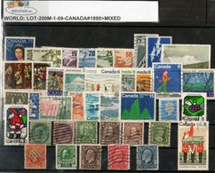 AMERICA:CANADA# DUBLET SELECTION OF DEFINITIVES & COMMEMORATIVES (LOT-200M-1) (09) - Collections