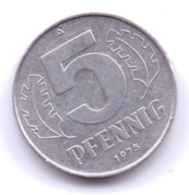 DDR 1975 A: 5 Pfennig, KM 9 - 5 Pfennig