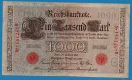 DEUTSCHES REICH 	1000 Mark 	21.04.1910	# 1581267B  P# 44b - 1.000 Mark