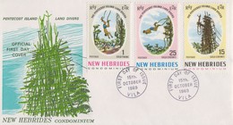 Enveloppe FDC  1er Jour   NOUVELLES  HEBRIDES   Le  Saut  Du  Gaul   1969 - FDC