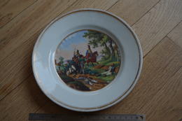 X Assiette Plate Platte  Plaat  Placa Porcelaine Porcelana Porzellan Porcelain Porcellana Porselein Empire Napoléon - Limoges (FRA)