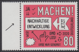 !a! GERMANY 2020 Mi. 3525 MNH SINGLE W/ Left Margin (b) - Sustainable Development - Ungebraucht