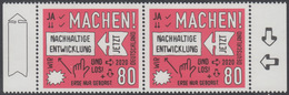 !a! GERMANY 2020 Mi. 3525 MNH Horiz.PAIR W/ Right & Left Margins (c) - Sustainable Development - Unused Stamps