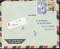 Congo Belge - 1955 - Affranchissement à 13,50 F Sur Enveloppe Recommandé De Ikela Pour Paris  -B/TB - - 1947-60: Storia Postale