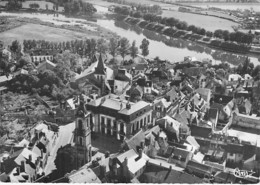 58 - DECIZE : Vue Aérienne Sur La Ville - CPSM Village (5.620 Habitants ) Dentelée Noir Blanc Grand Format 1957 - Nièvre - Decize