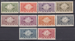 Sénégal Timbres Taxe N°22/31 Neuf* Charnière - Portomarken