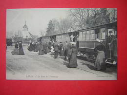 CPA  LEVES  Eure Et Loir LA GARE DES TRAMWAYS   ANIMEE   NON VOYAGEE - Lèves