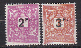 Sénégal Timbres Taxe Surchargés  N°20/21 Neuf* Charnière - Timbres-taxe