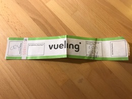 VUELING HOLD BAGGAGE TAG SECURITY LABEL BCN ORY - Etiquetas De Equipaje