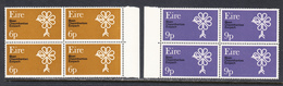 Ireland 1970 Mint No Hinge, Blocks, Sc# 277-278, SG , Yt - Nuovi