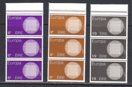 Ireland 1970 Europa, Mint No Hinge, Sc# 279-281, SG , Yt - Nuevos