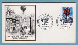 FDC France 1971 - Centenaire De La Poste Par Ballons Montés - YT Poste Aérienne 45 - Paris - 1970-1979
