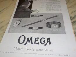 ANCIENNE PUBLICITE POUR FEMMES  MONTRE OMEGA 1931 - Autres & Non Classés