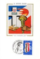 " LE SOUVENIR FRANCAIS " Sur Carte Maximum En Soie De 1977. N° YT 1926. Parfait état CM - Militaria