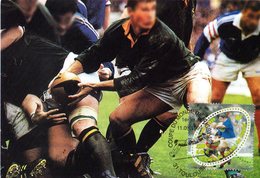 " COUPE DU MONDE DE RUGBY 1999 " Sur Carte Maximum. N° YT 3280. Parfait état CM - Rugby