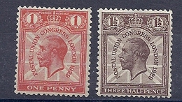 200033586  INGLATERRA.  YVERT   Nº  180/1  **/MNH - Nuevos